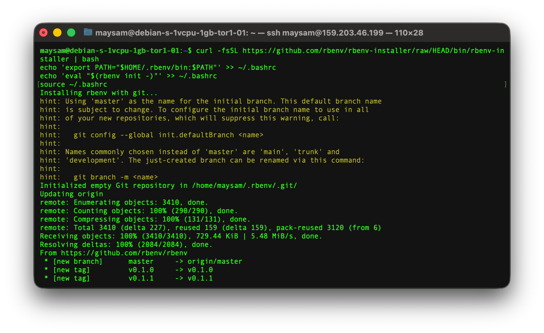 23 install rbenv