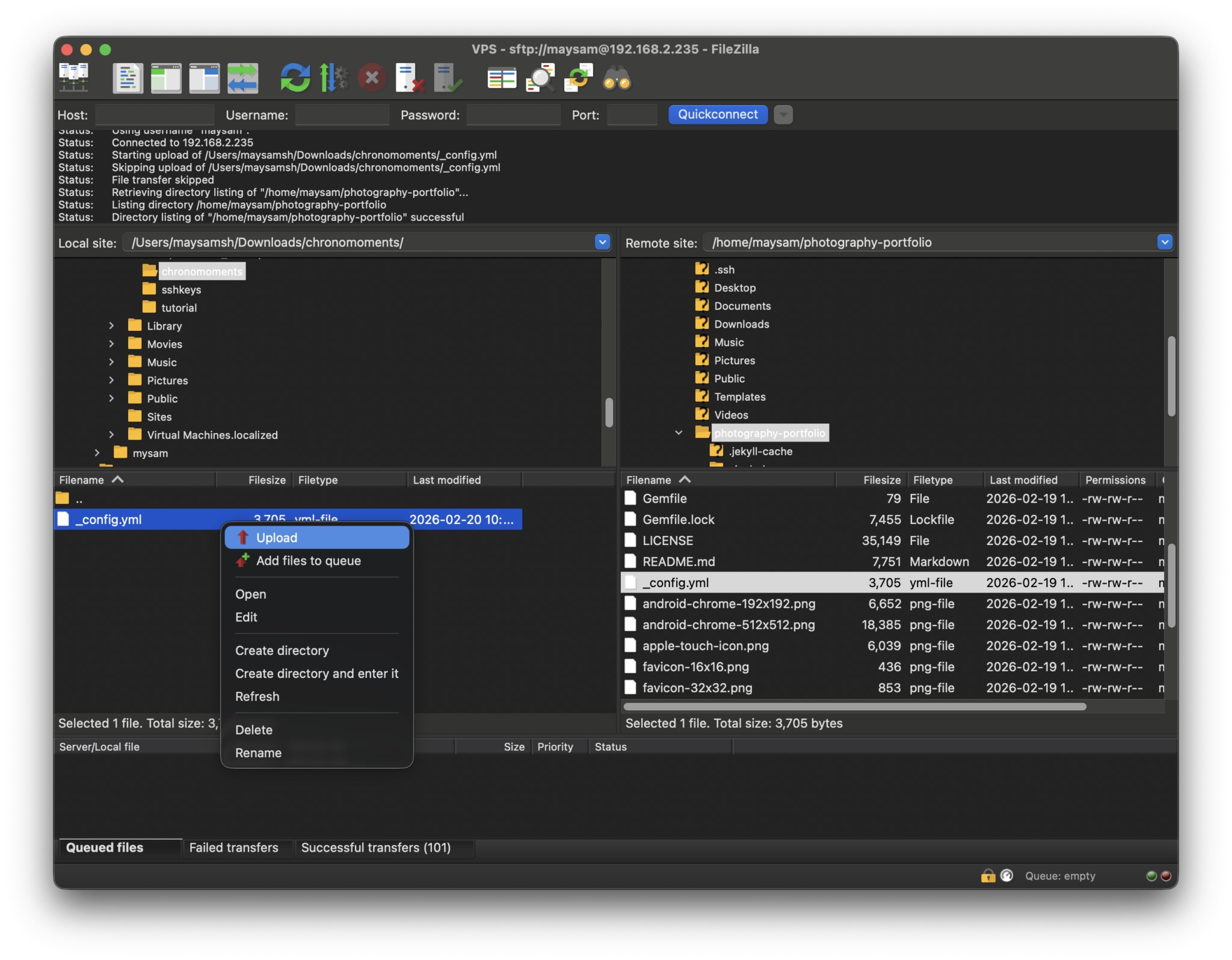 30 filezilla upload